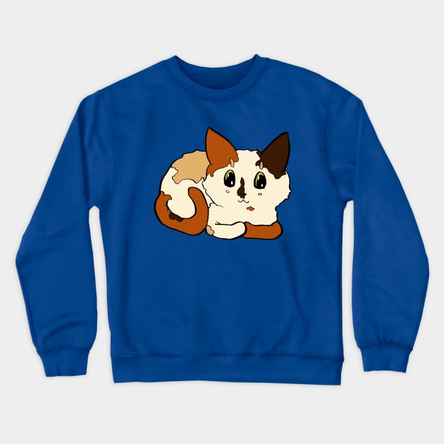 Shelter Cats - Calico Loaf Crewneck Sweatshirt by FishWithATopHat